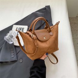 Factory Shoulder Bag Store Free Shipping This Years Popular for Women 2024 New Autumn and Winter Suede Portable Dumpling Versatile the Niche One Diagonal CrossVHDG