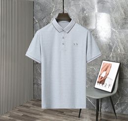 Mens Polos Tees Casual lapel short sleeves Striped top Embroidery decoration Designer T-shirt Advanced texture Polos Big or small horse Fashion Polos t shirts M-XXXL
