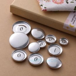 Round Fabric Cloth Covered Button Metal DIY Bag Cloth Buckle Kits Press Bread Button Cloth Base With 1 Set Hand Tools 240321