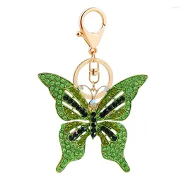 Keychains Hollow Butterfly Keychain Animal Pendant Keyring For Women Men Car Key Holder Gift