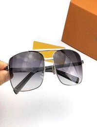 high quality men sunglasses fashion classic model metal glass gold plated Chequered embossed frame mirror Plaid print vintage Pilo2542628