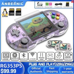 Portable Game Players ANBERNIC RG353 64 Bit Handheld Game Console Linux System 3.5-inch I Screen Retro Game Player HDMI-compatible 2.4G/5G Wifi Q240326