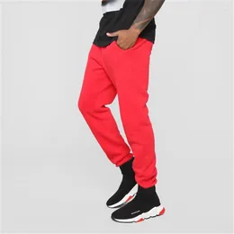 Men's Pants 2024 Cotton Men Full Length Sportswear Casual Elastic Mens Fitness Workout Skinny Sweatpants Trousers Jogger