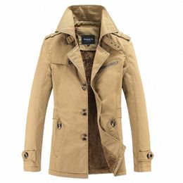 Homens Lg Jaquetas de Inverno Slim Fit Quente Trench Coats Busin Jaquetas Casuais de Alta Qualidade Homens Cott Butt Jackets 5XL Venda Quente M8rn #