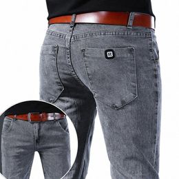 men Elastic Stretch Tight Fit Versatile Youth Slim Male Skinny Jeans Pants Trouser Men Korean Fi Brand Comfort Pants c6S1#