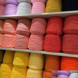 Yarn 400G Solid 8 Strands M Used For Carpets Cotton Ropes Tufted Gun Knitting Cloghet Thread P230601 Drop Delivery Apparel Clothing Fa Otjeq