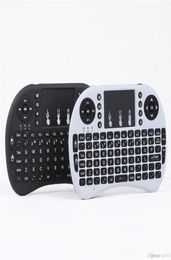 Mini Rii i8 Wireless Keyboard 24G English Air Mouse Keyboard Remote Control Touchpad for Smart Android TV Box Notebook Tablet Pc2138207