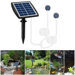 Accessories Solar Pump Aquarium High Efficiency Oxygenation Device for Fish Tank Water Pond Aquarium Outdoor Fishing Pool Oxygenator New