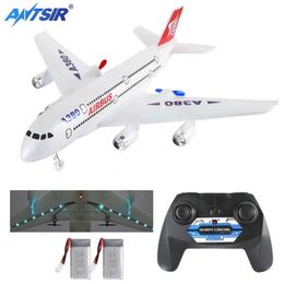 Boeing 747 Airbus A380 RC Plane 2.4G 2CH Remote Control Aeroplane Fixed Wing Aircraft RC Toys Gift for Children 240318