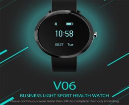 V06S Smart Watch Blood Pressure Heart Rate Step Count Monitor Fitness Bracelet Tracker Smart Wristband Clock Remind Watch for Andr5318943