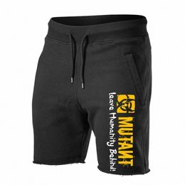 new Cott Running Shorts Men Print Bermuda Gym Fitn Training Bodybuilding Short Pants Male Jogging Workout Crossfit Bottoms g9PX#