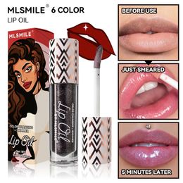 Glitter Temperature Colour Change Lip Gloss Pearlescent Shiny Liquid Lipstick Long Lasting Waterproof Crystal Jelly Lip Oil Care Makeup 468