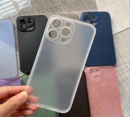 For IPhone Transparent PP Matte Phone Cases 03mm Ultra Thin Slim Frosted Flexible Case Cover 14 13 12 mini 11 Pro Max X XS XR 8 79192881