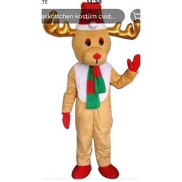 Mascot Costumes Halloween Christmas Deer Mascotte Cartoon Plush Fancy Dress Mascot Costume