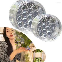 Vases Spiral Ikebanas Stem Holder Sturdy Clear Flower Arrangement DIY Floral Art Accessory Table Centrepiece For Party Wedding