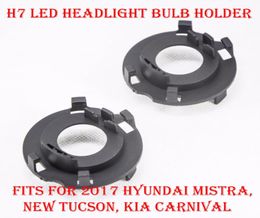 2PCS H7 LED Headlight Kit Bulbs Lamps Holder Adapter Base Retainer Socket For 2017 Hyundai Mistra New Tucson KIA Carnival Kia5581791