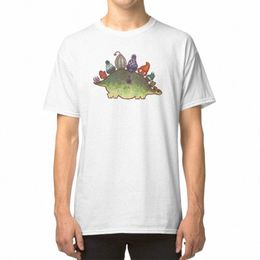 green Stsaurus Derposaur With Hats T - Shirt Dinosaur Derposaur Stsaurus Hat Sock Knit Cute Reptile Winter d3Vm#