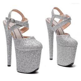 Dance Shoes Wome Fashion 20CM/8inches Glitter Upper Platform Sexy High Heels Sandals Pole 261