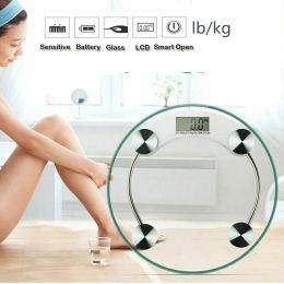 Scales lb/kg digital body weight scale bathroom scale smart digital weigth household electronic weight scale tempered glass