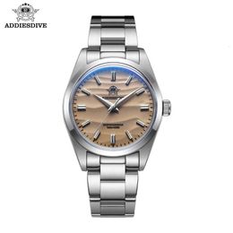 2023 ADDIESDIVE VH31 Japanese Quartz Movement Watch 100m Waterproof 316L Solid Stainless Steel Diving Watches Bubble Mirror 240315