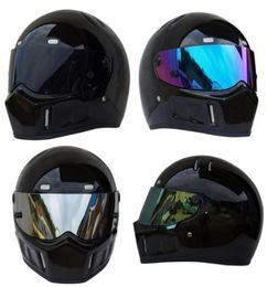 Triclicks Sport Motorcycle MX ATV Dirt Bike Helmet Glossy Black Street Kart Bandit Full Face Helmets Protective Motocross Helmet4590640