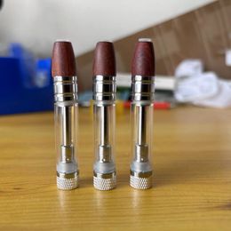 Big Chief Carts Ceramic Coil Atomizers Wooden Tip Cartridges 1.0ml Empty Atomizer 510 Thread Thick Oil Cartridge for MAX M3 Battery muha meds med vape cartridge