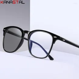 Sunglasses Women Blue Light Blocking Glasses Outdoor Anti UV Rays Pochromic Transparent Men Retro TR90 Computer Eyeglasses Frame