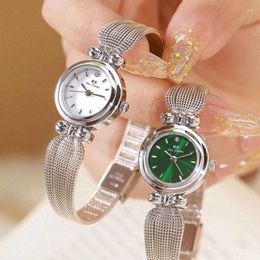 Wristwatches 2024Luxury JewelryMesh Strap Design With Butterfly Shaped 22mm Dial Watch For Women's Waterproof Quartz Gift