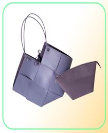 Handbags Venetas Designer s 2022 Plaid Square Large Woven Cow Leather Large Capacity Plaid Tote Bag Single Shoulder Bag Wom5860101