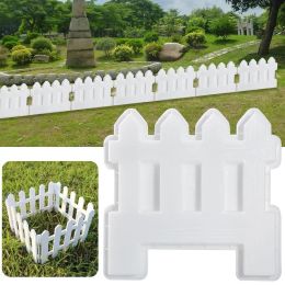 Gates Small Fence Plastic Mould Concrete Cement Garden Fence Paving Mould Flower Pool Brick Plastic Mould Lawn Yard Craft Decor