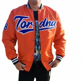 giacca bomber da uomo streetwear sottile giacca a vento sottile uomo harajuku ricamo giacche hip hop casual outwear giacca pilota con cappuccio k2Ze #