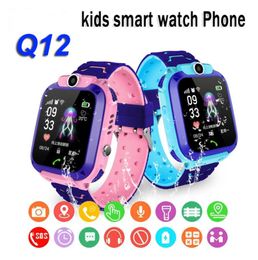 Q12 Children Smart Watch SOS Phone Watch Smartwatch For Kids With Sim Card Po Waterproof IP67 Kids Gift For IOS Android4520954