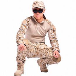 camoue tactical military clothing paintball army cargo pants combat trousers multicam militar tactical pants with knee pads W2ZF#