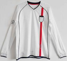 2000 2002 2004 2006 2008 2010 2012 Retro Soccer Jersey National Team Gerrard SHEARER Lampard Rooney England Owen Terry Classic Vintage Football Shirt 2634