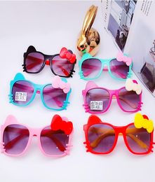 Kinder Sonnenbrille Schleife Katze Sommer Baby Brille Jungen Mädchen Kinder Cartoon Sonnenbrille Shades Sonnenschutz Faltbrille 6 Farben 182 B5116271