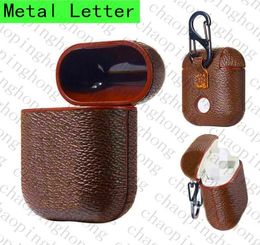 For Apple AirPods 3rd Generation Cases 2021 New Wireless Bluetooth Earphone Protection PU Leather Brown Flower Carabiner Air Pods 4522967