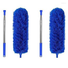 Car Cleaning Tools Wash Solutions 2X Gutter Brush Roofing Tool With Extendable Pole 8.2Ft Guard Cleaner Easy Remove Leave Blue Drop De Ot7Yw