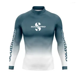 Women's Swimwear Men's Surfing Diving Swimsuit Rash Guards Long Sleeve Surf T-Shirt UV Protection Sports Shirt GYM Clothes Rashguard