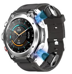 T92 Smart Watch Bracelet 2 in 1 TWS Wireless Earbuds 128 Inch Heart Rate Blood Pressure Sports Waterproof Smartwatch8823410