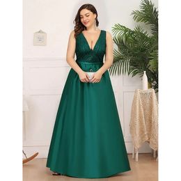 Party Dresses for Women 2023 Elegant Sexy V Neck Sequin Female Plus Size Formal Wedding Prom Cocktail Evening Dress Vestidos 240311