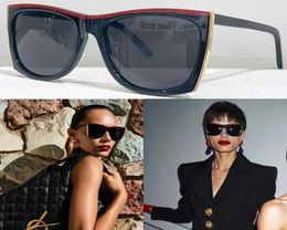WOMENs Sunglasses with Rectangular Acetate Frame and Nylon Lenses OP LINE AND GOLDTONE METAL EDGES SL 5394064716