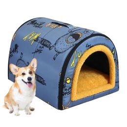 Mats Pet Shelter Comfortable Coldproof Sleeping Bed Waterproof Soft Pet House Durable Puppies Warm Cave Nest Pet Accessories