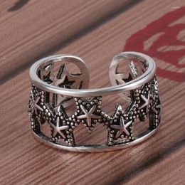 Cluster Rings Charm Star Finger Ring For Women Men Vintage Boho Knuckle Party Punk Jewellery Girls Gift