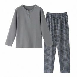 cott Sleepwear Print Letter Wear Men 4XL Yards Fi Big Autumn Pyjamas Male Lounge Pure Sets Plaid Pants Nightwear Home for c8rZ#
