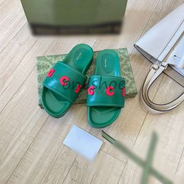 Fashion women men designer slippers letter printed jelly mens casual slipper green navy black luxury fashion summer womens men slides plus size