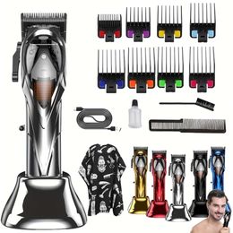 Professional Men, Beard Hair Trimmer Mens Grooming Barber Clippers Haircut Kit, Shaving Kit Electric Razor Shaver for Men Multicolor