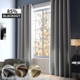 Curtains Hall Blackout Curtains for Kids Bedroom Living Room Insulating Curtain in Kitchen Bathroom Long Rideaux Cortina High Shading 85%