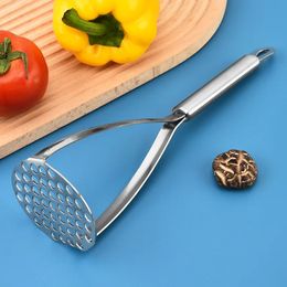 Pressa di fango in acciaio inossidabile, pressa per patate domestiche, pressa di patate, schiacciatore manuale, utensile da cucina multifunzionale