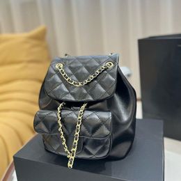 CC Bags Luxury Brand Backpack Style And Simple Women Mini Bag Diamond Lattice Leather Classic Crossbody Vintage Handbags Suitcases Uinem