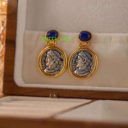 Charm New Vintage Fashion Inlaid Old Palace Antique Earrings with Jewellery Gifts